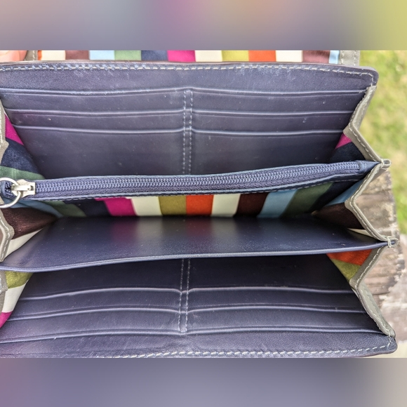 Coach Archive Gray Patent Leather 65th Anniversary Turnlock Legacy Wallet VGUC - Picture 3 of 13